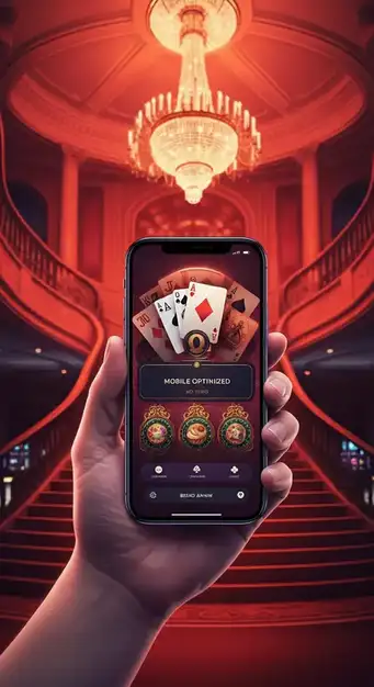 Locowin Casino mobile Benutzeroberfläche mit einem beliebten Spielautomaten auf einem Smartphone und Tablet